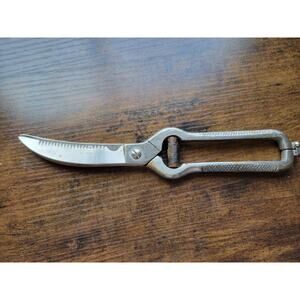 Vintage Ekco Locking Stainless Steel Poultry Shears 9" - Made in Japan
